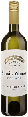 Šimák Zámok Pezinok Sauvignon blanc 0,75L, r2024, bl, su, sc