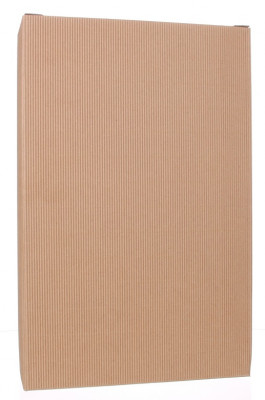 Darčeková krabica vlnitá lepenka natur na 3 fľaše 363x78x235 mm