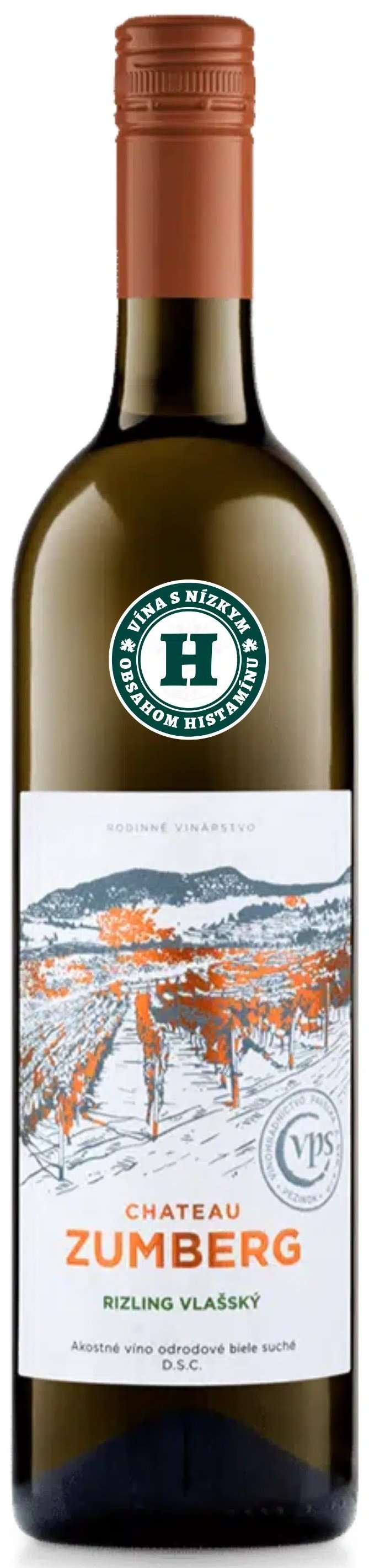 Pavelka Château Zumberg Rizling vlašský 0,75L, r2025, ak, bl, su, sc