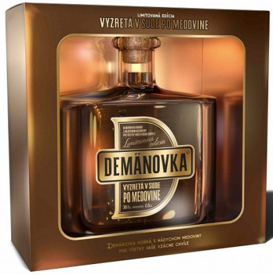 Demänovka Demänovka vyzretá v sude po Medovine 38%, bylinný likér 0,5L, liker