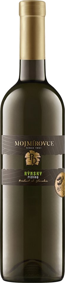PD Mojmírovce Rizling rýnsky 0,75L, r2023, ak, bl, su