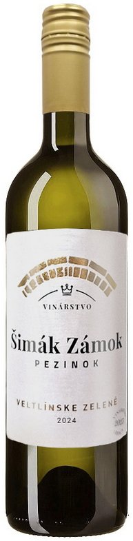Šimák Zámok Pezinok Veltlínske zelené 0,75L, r2024, bl, su, sc