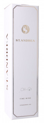 Darčeková krabica St. Andrea na 1 fľašu  biela 325x80x80 mm