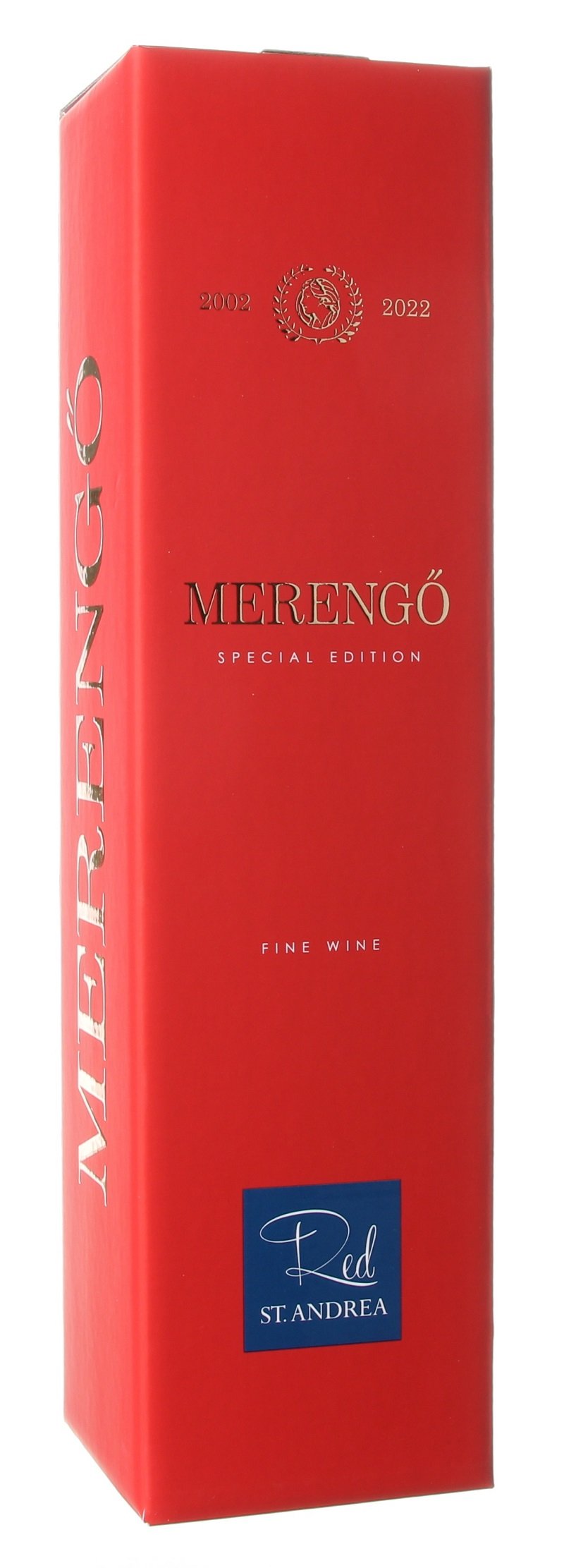 Darčeková krabica Merengó na 1 fľašu  červená 325x80x80 mm