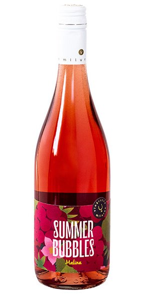 Miluron Summer Bubbles Malina 0,75L, sytper, ruz, plsl, sc