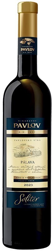 Vinařství Pavlov Pálava Solitér 0,75L, r2023, nz, bl, plsu