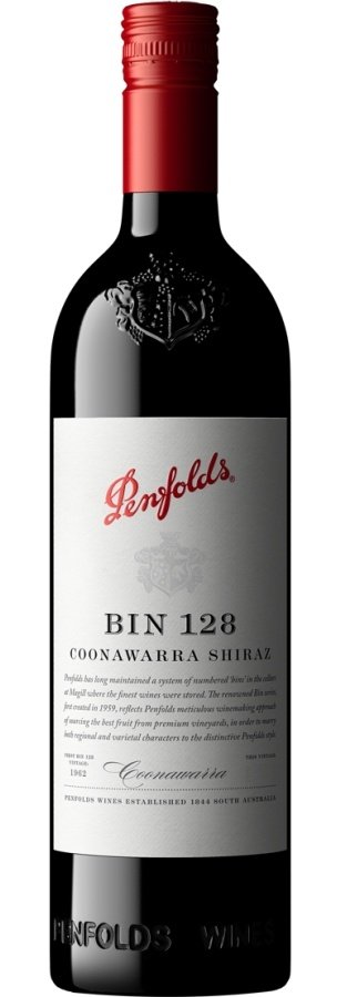 Penfolds BIN 128 Coonawarra Shiraz 0,75L, r2023, cr, su