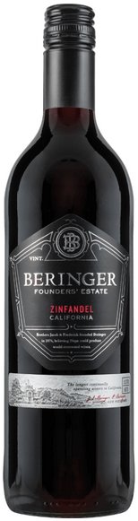 Beringer Founders Estate Old Vine Zinfandel 0,75L, r2020, cr, su, sc