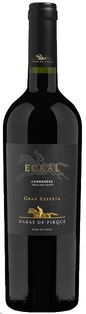 Haras de Pirque Ecrál Carmenere Gran Reserva Organic 0,75L, r2021, cr, su