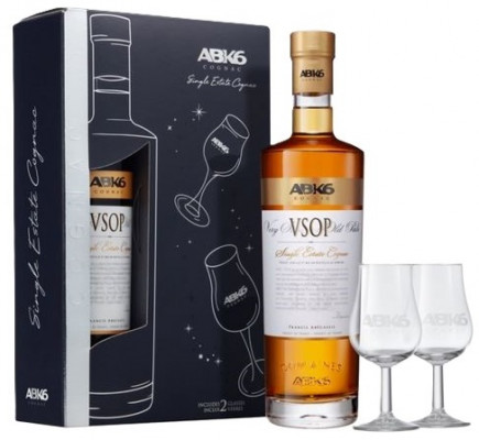 ABK6 Cognac VSOP s 2 pohármi 40% 0,7L, cognac, DB