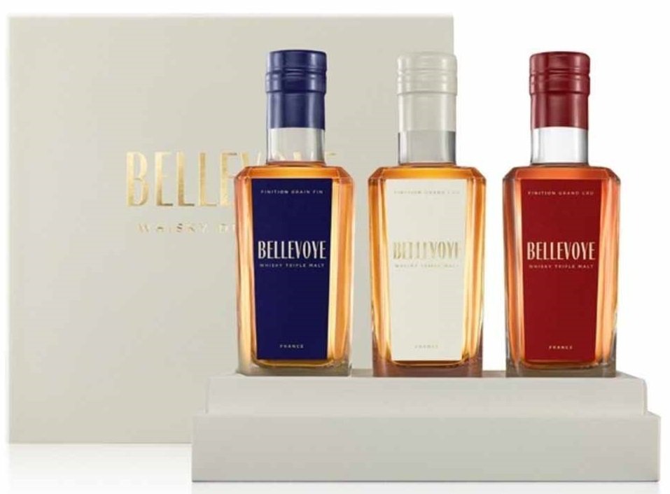 Bellevoye Tricolore 3x0,2L, 41% 0,6L, whisky, DB