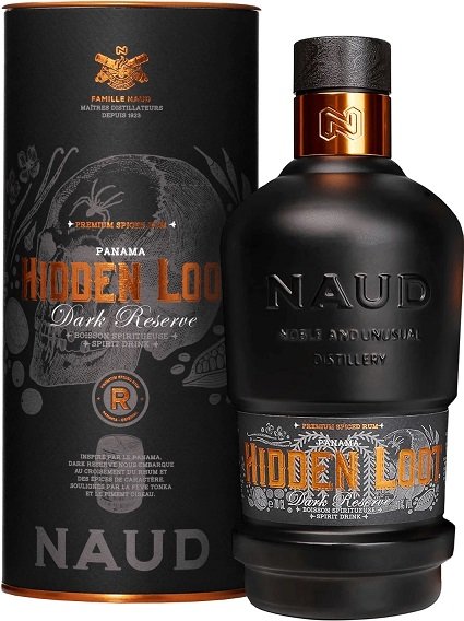 Naud Spiced Hidden Loot - Dark Reserve 41% 0,7L, rum, DB