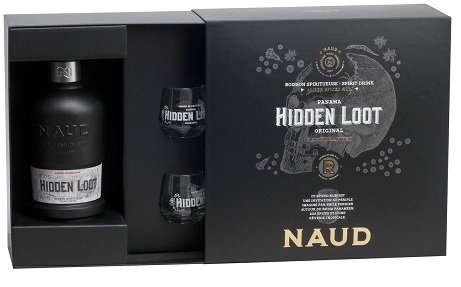 Naud Spiced Hidden Loot 40% s 2 pohárikmi 0,7L, rum, DB
