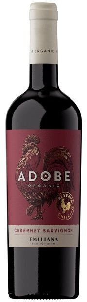Emiliana Adobe Cabernet Sauvignon BIO 0,75L, r2024, cr, su