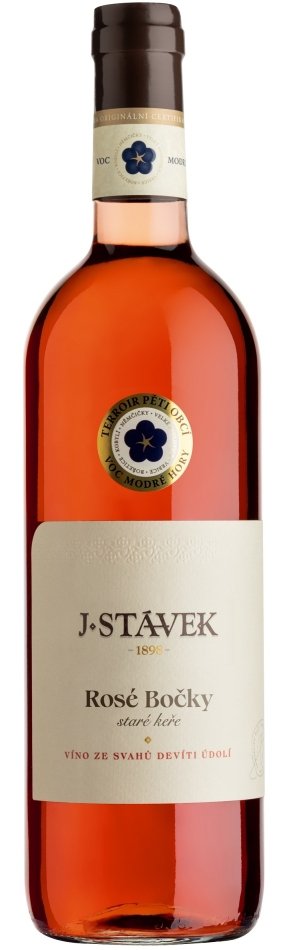 J. STÁVEK Rosé Bočky V.O.C, Staré keře, BIO 0,75L, r2023, ruz, su