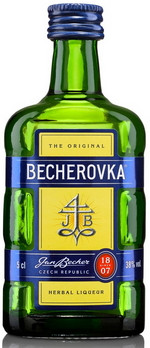 Becherovka Original bylinný likér 38% 0,05L, liker