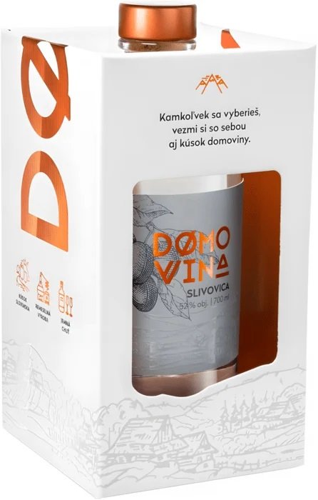 Domovina Slivovica BOX 52% 0,7L, ovdest, DB