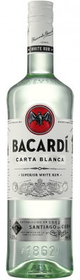 Bacardi Superior Rum Carta Blanca 37,5% 1L, rum