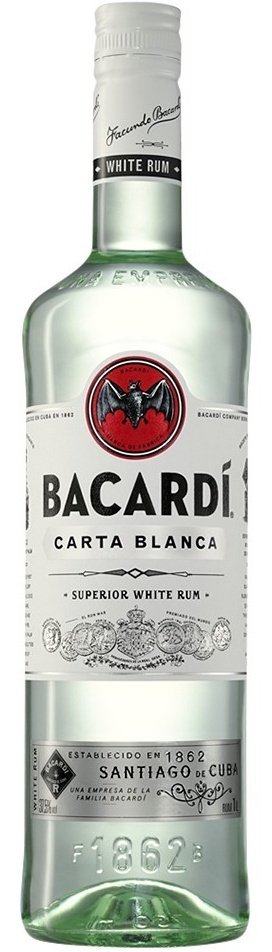 Bacardi Superior Rum Carta Blanca 37,5% 1L, rum