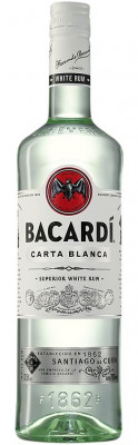 Bacardi Superior Rum Carta Blanca 37,5% 0,7L, rum