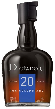 Colombian Rum Dictador 20YO 40% 0,7L, rum