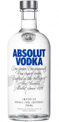 Absolut vodka 40% 0,7L, vodka