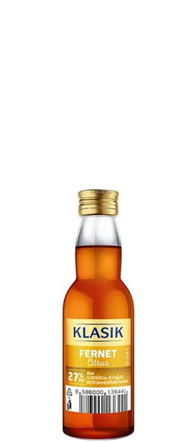 Klasik Fernet Citrus 27% mini 0,04L