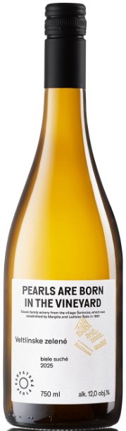 Karpatská Perla "Pearls" Veltlínske zelené 0,75L, r2025, vin, bl, su, sc