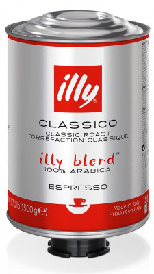 illy káva zrnková CLASSICO 1500g, zmzrn, plech