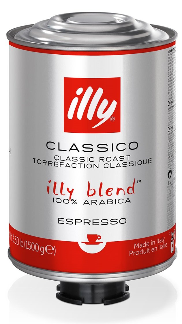illy káva zrnková CLASSICO 1500g, zmzrn, plech