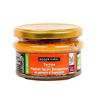 Roger Vidal Terina kuracia na baskický spôsob s papričkou Espelette BIO, 130g,sklo pohár