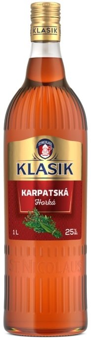 Klasik Karpatská Horká 25% 1L, rum