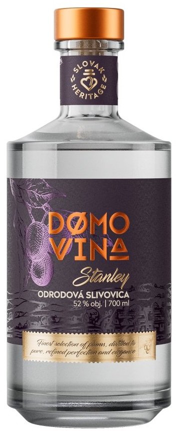 Domovina Stanley odrodová Slivovica 52% 0,7L, ovdest