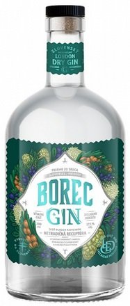 Borec London dry gin 37,5% 0,7L