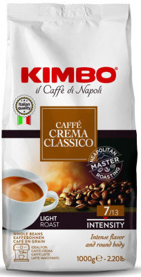 Kimbo Retail Caffé Crema Classico 1000g, zrnzm, ochr