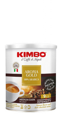 Kimbo Retail Aroma Gold 100% Arabica 250g, ml, plech, ochr