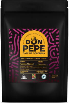 DON PEPE Geisha Natural  200g, zmzrn, ochr