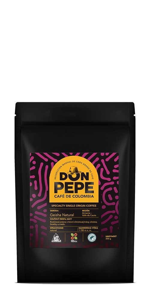 DON PEPE Geisha Natural 200g,zrn, ochr