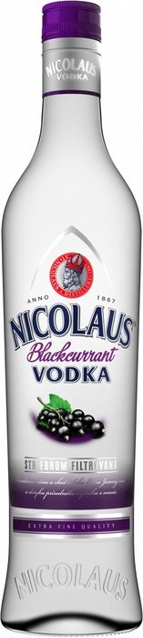 Nicolaus Blackcurrant Vodka 38% 0,7L, vodka