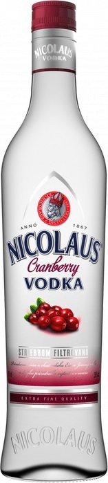Nicolaus Cranberry Vodka 38% 0,7L, vodka