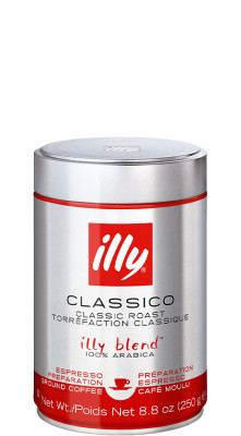 illy káva mletá Classico 250g,  plech