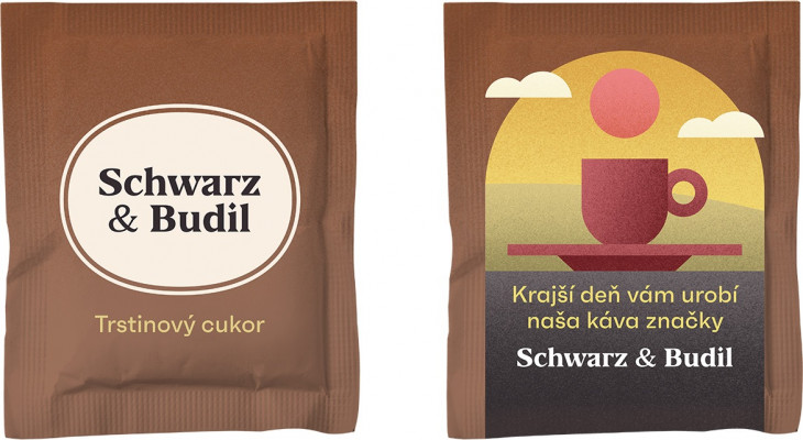 HB biely cukor trstinový Schwarz&Budil  4g 1000 ks 