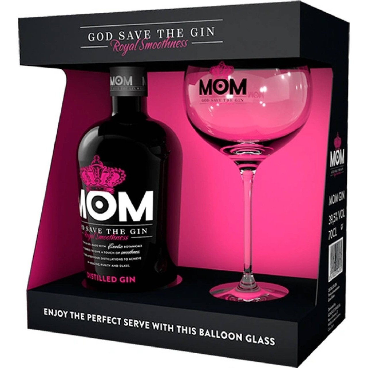 Mom Gin Baloon 39,5% + Box + Pohár 0,7L, DB