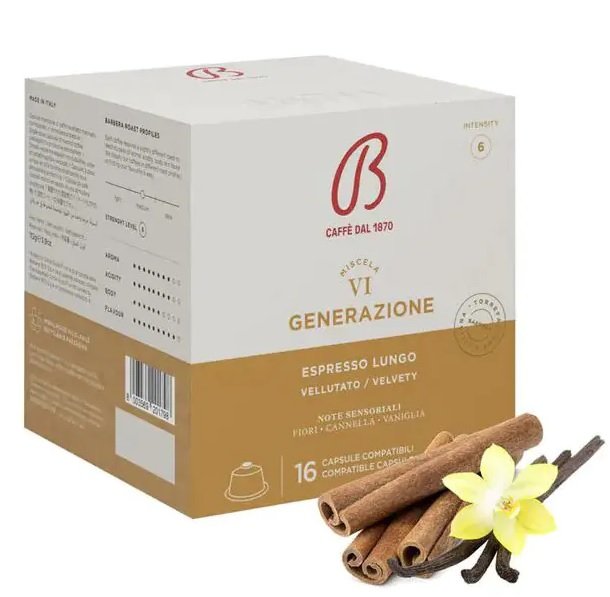 Barbera Espresso Lungo kapsule pre Dolce Gusto (16x7g)