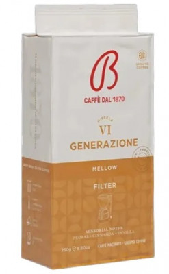 BARBERA  káva mletá VI Generazione FILTER 250g,  ochr.