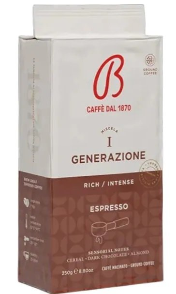 BARBERA  káva mletá I Generazione Espresso 250g,  ochr.