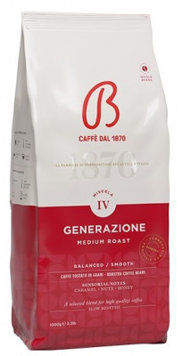 BARBERA  káva zrnková IV Generazione Medium Roast 1000g,  ochr.