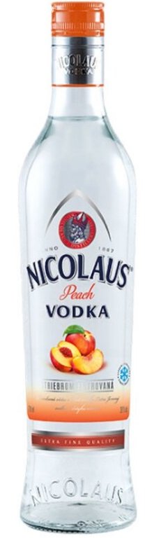 Nicolaus Peach Vodka 38% 0,7L, vodka
