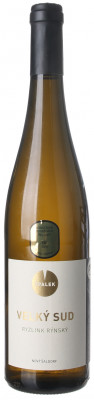 Špalek Ryzling rýnsky z velkého sudu, BIO 0,75L, r2023, nz, bl, su