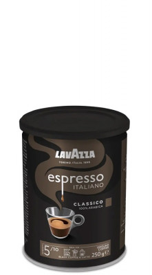 Lavazza Retail Espresso Classico 100 % Arabica, 250g,ml, plech